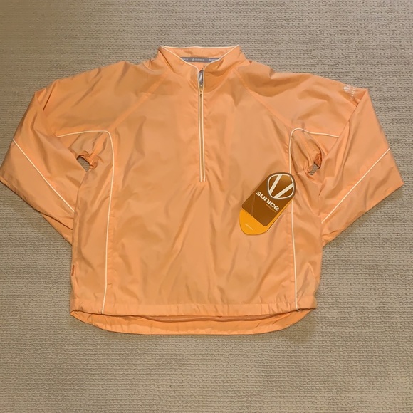 NWT Women’s Sunice Tangerine 1/2 Zip Windshirt - Picture 1 of 5